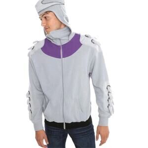 Teenage TURTLES MUTANT NINJA Men's ZIP Hoodie Jacket Grey L Ripple Junction